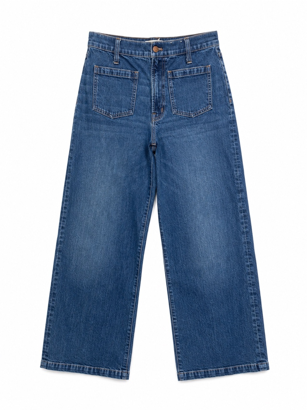 Madewell The Perfect Vintage Wide Leg Jeans Size 28 High Rise Blue